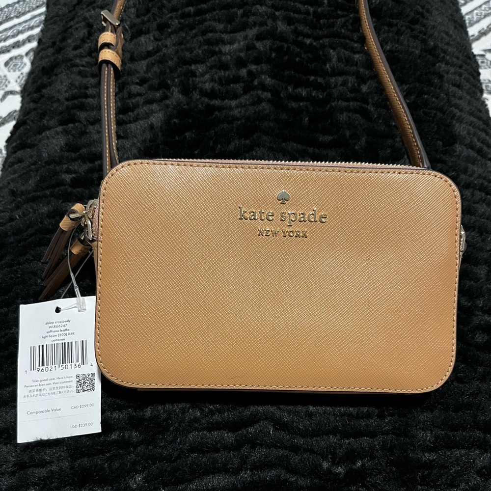 SPECTACULAR BIRTHDAY GIFT!! Kate Spade Cameron Light Fawn Crossbody Bag